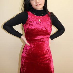 H&M Red Velvet Christmas Dress